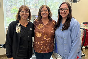 grateful patient Cindi with her SSM Health rehabilitation team